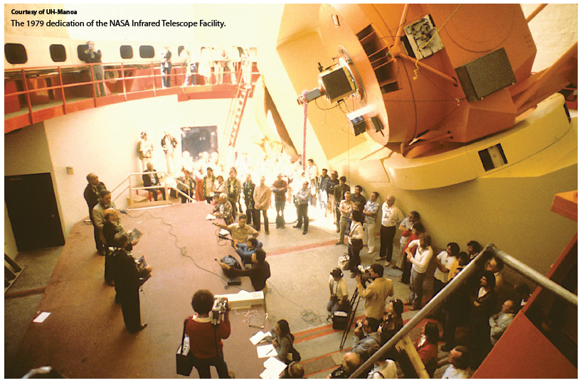 The IRTF dedication ceremony in 1979
